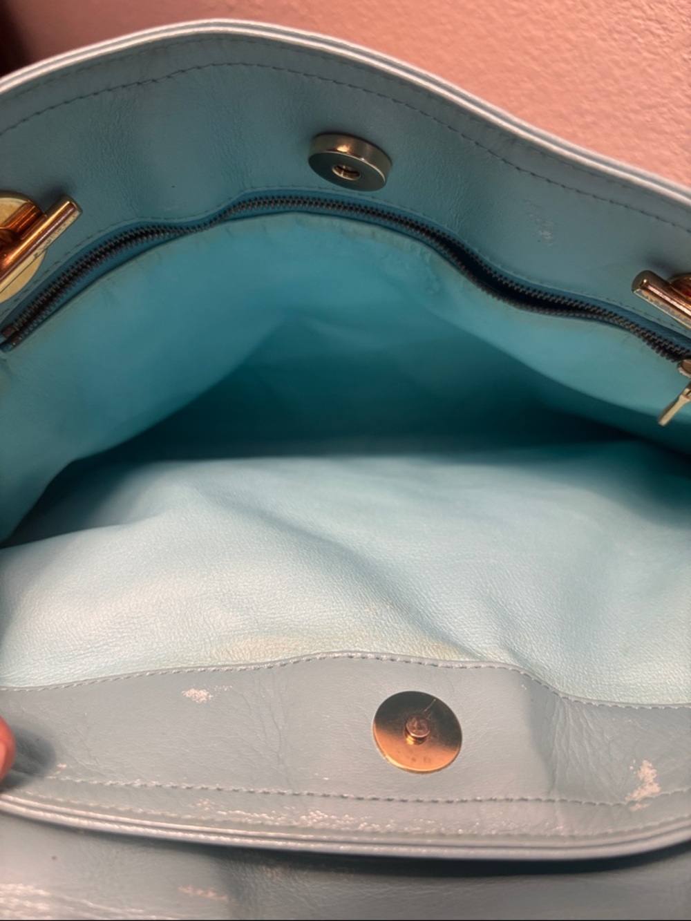 MCM Vintage Aqua Blue Shoulder bag - Picture 8 of 10